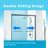 56-60 In. X 76 In Double Sliding Shower Door, 5/16 In Clear Tempered Glass with Nano Coating Easy-clean Grey-103213937