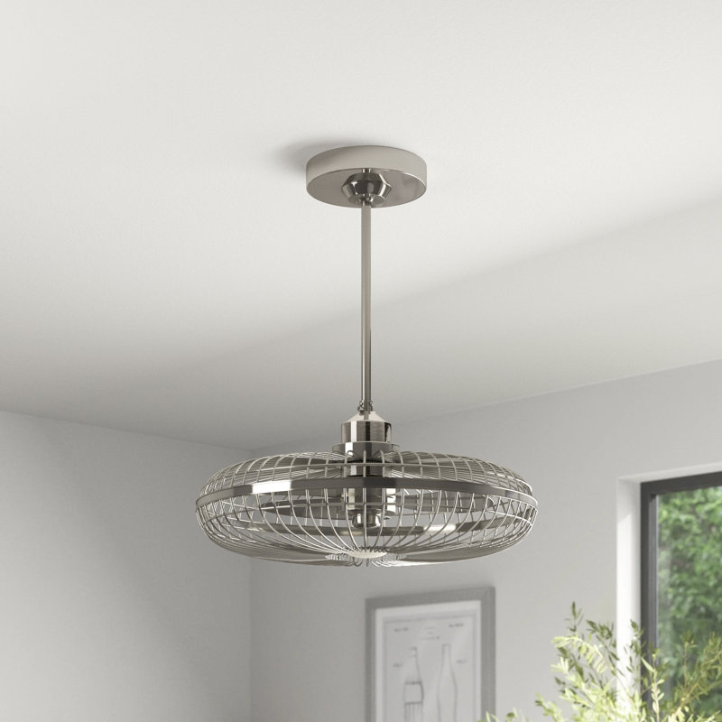 Truluck 26" LED Fandelier in Brass with Remote Control, Brass