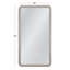 Miroir de plancher Berylon - Finition argentée élégante avec design contemporain