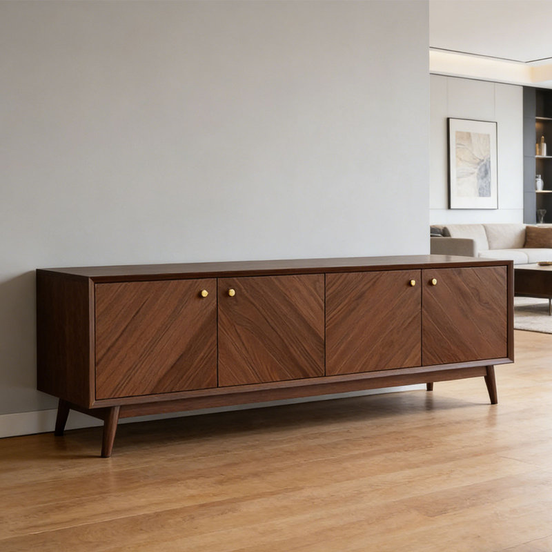 Meuble télé Retro, H 21,65 po x L 62,99 po x l 15,75 po
