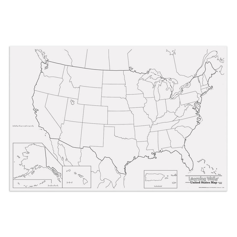 Carte géante us