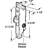 3-11/16 in., Mortise Lock with Vertical Keyway, Round Faceplate (Single Pack)