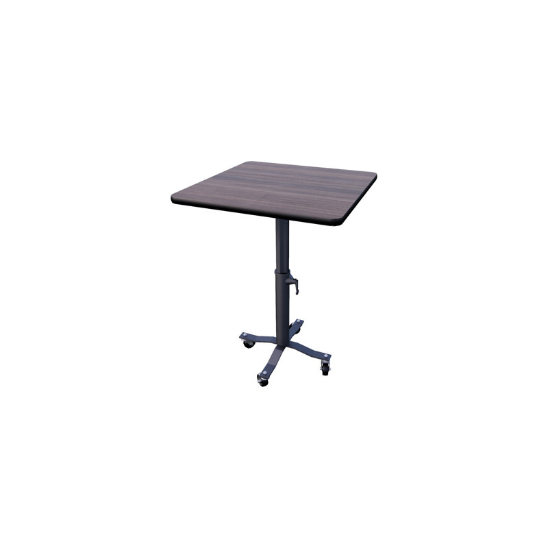 Table basse mobile E-Z Tilt, H 42 po x L 30 po x l 30 po, Brun