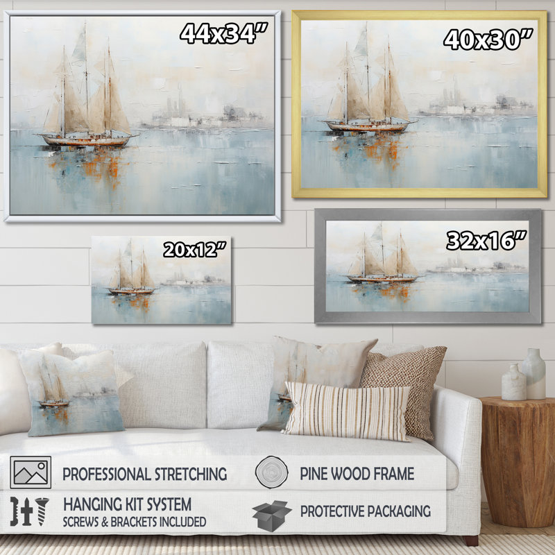 Impression sur toile, "Minimalisme", H 16 po x l 32 po x P 1 po, Toile tendue