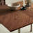 Dark walnut Gold Rectangular Solid Wood Stainless steel Dining table-840285856