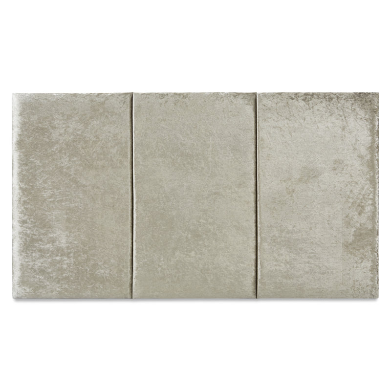 Franek Upholstered Headboard, Small Single (2'6), Crushed Silver