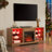TV Stand Electric Fireplace  Glass Shelves, 3D Fireplace TV Stand With LED Lights Wood With USB Charging Outlet Modern Television Table Center For TV Up To 62"-421893167