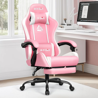 N-GEN Adjustable Reclining Ergonomic Faux Leather Swiveling PC & Racing Gaming Chair