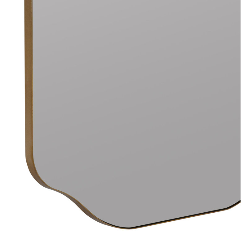 Eaton Metal Flat Mirror, Gold