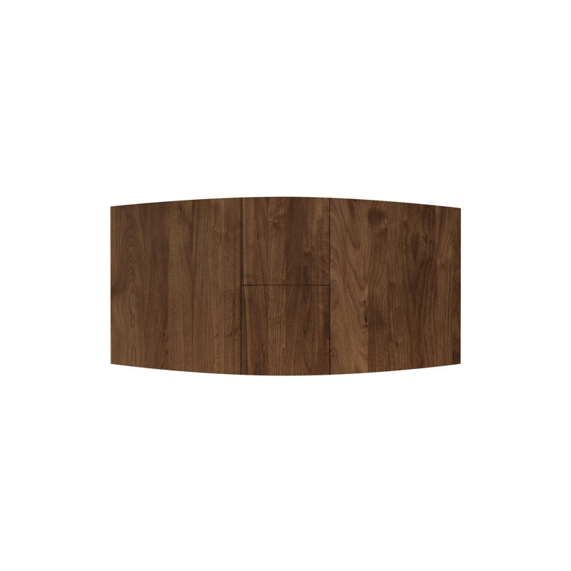 Catalina Four Leg Extension Table, 60" L x 40" W, Natural Walnut