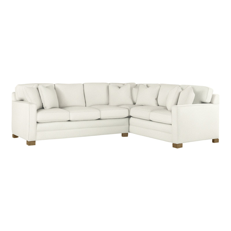 Hillcrest Upholstered L-Shaped Sectional Reversible, Kenworth Pearl, Hampton