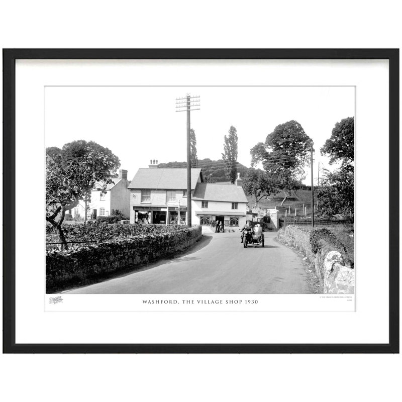 Washford, The Village Shop 1930 - Single Picture Frame Print, 45cm H x 60cm W x 2.3cm D