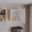 Armoire murale H 23,6 po avec 1 porte et 2 tablettes
