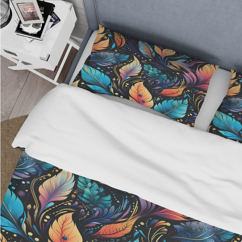 Ensemble de housse de couette Artistic Gypsy Boho, Housse de couette pour grand lit et 2 taies décor