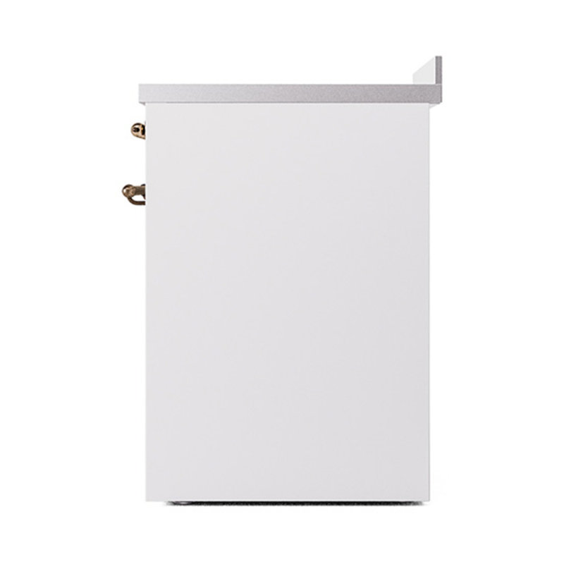 ILVE Nostalgie II Noblesse 30 in Induction Range, White/Bronze
