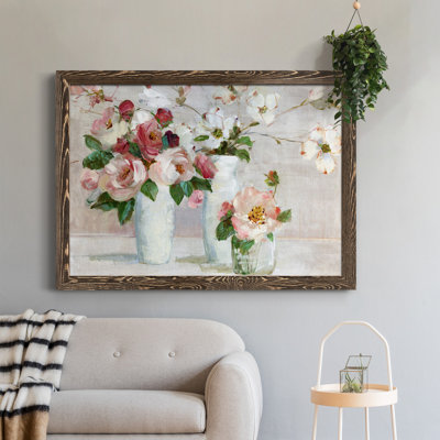 Shades Of Blush - Peinture sur toile encadrée