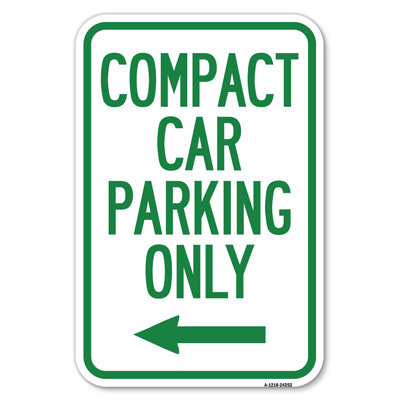 Compact Car Parking Only (With Left Arrow)/24252