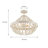 4-light Matte Black Beaded Semi-flush Mount-1920776601