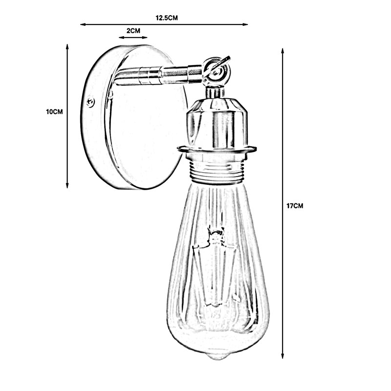Hobucken Armed Sconce, Chrome