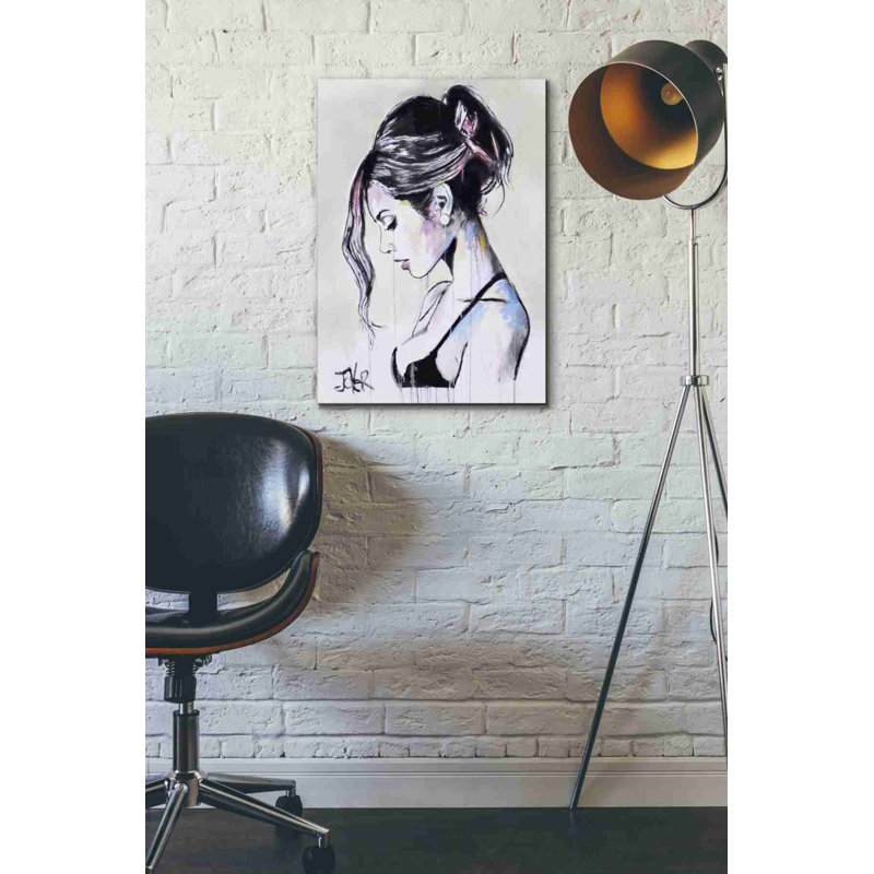 «Time Being» par Loui Jover, art mural sur toile, H 26 po x l 18 po x P 0,75 po