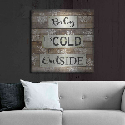 «Baby It's Cold Out» par Cindy Jacobs, art mural en métal