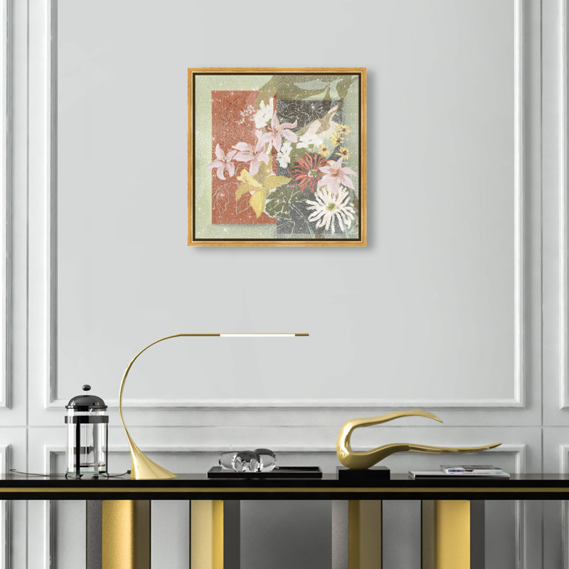 Parts Of Me Print by Oliver Gal, 17"H x 17"W, Gold Floater Frame
