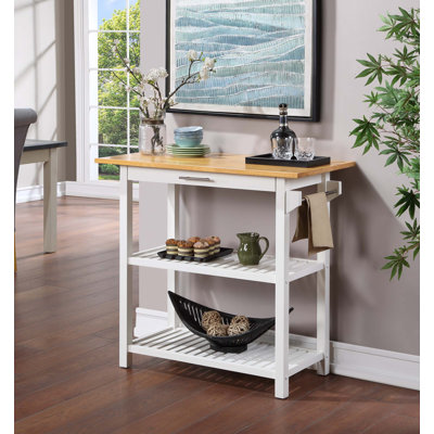 Janxiel 40'' Wide Prep Table with Drawer
