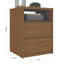 Table de chevet 2 tiroirs Jerelly-629998590