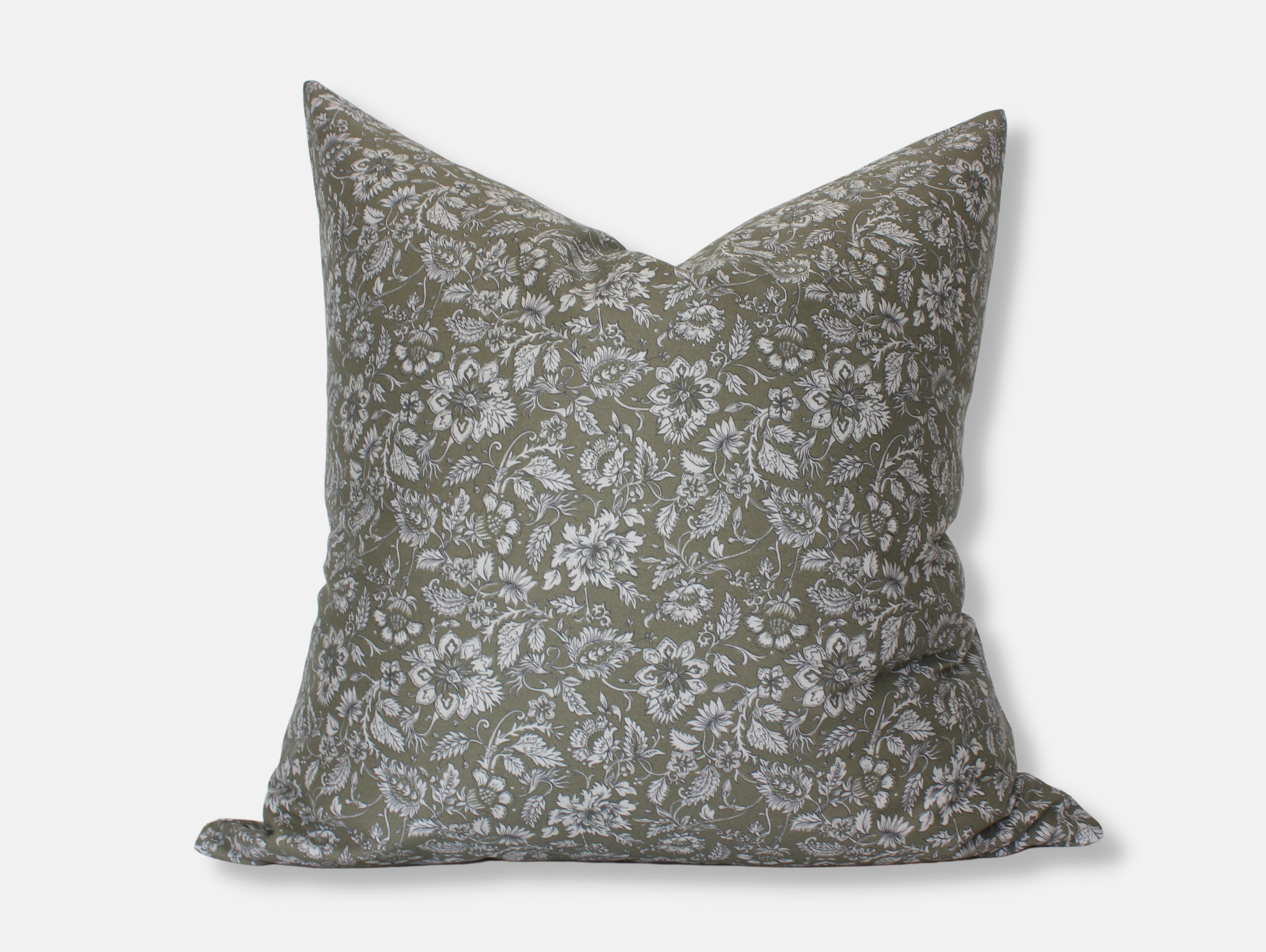 Textileish Floral Cotton Pillow Cover Wayfair