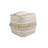Grandcanyon Cotton Braided with Tassel Pouf, Beige