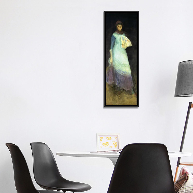 Print, 121.92 cm H x 40.64cm W x 4.445cm D, Black