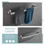 Ensemble de quincaillerie de salle de bain 2 pièces avec porte-papier hygiénique et barre à serviettes en nickel brossé-121793965