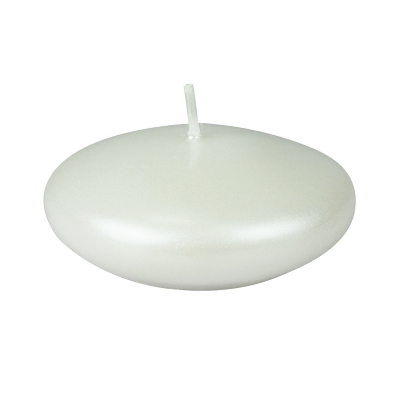 Bougie flottante sans parfum Ruby, 12, Blanc