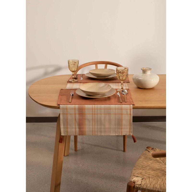 Plaid Table Runner - 150 Cm X 45 Cm