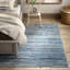 Tapis rayé bleu tressé à la main Wilde-1058885651