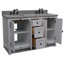 Ensemble de meuble-lavabo double 55 po Keesha-8513939-8513948-74006448