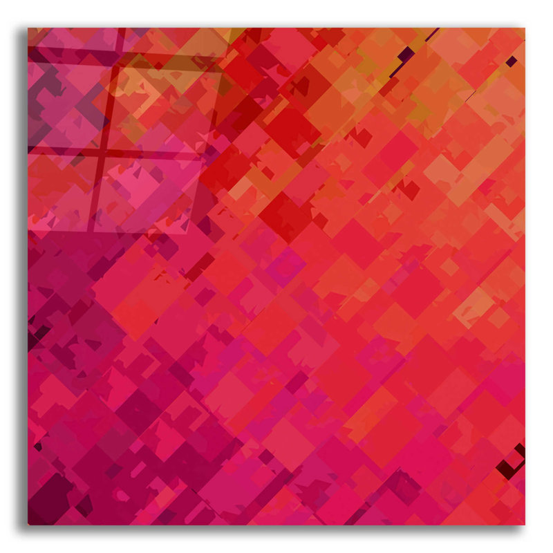 «Mauve et orange» par Shandra Smith - impression non encadrée, H 12 po x l 12 po x P 0,12 po