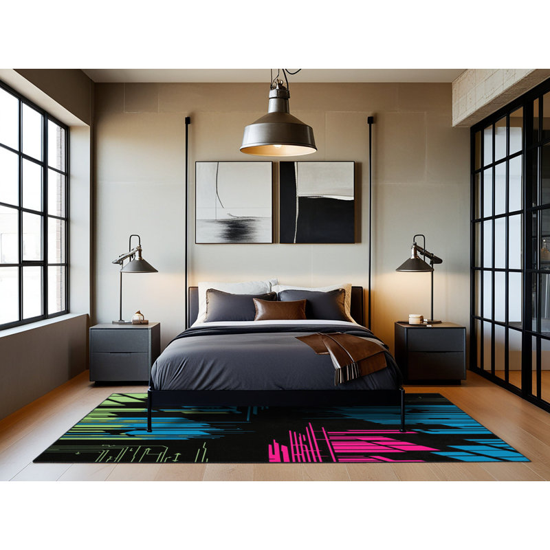 Midnight Glow Rug, Round 6'