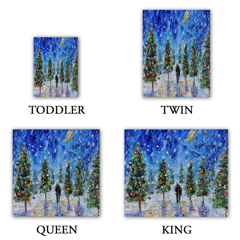 Ensemble de housse de couette en microfibre DiaNoche par Karen Tarlton - Christmas Romance