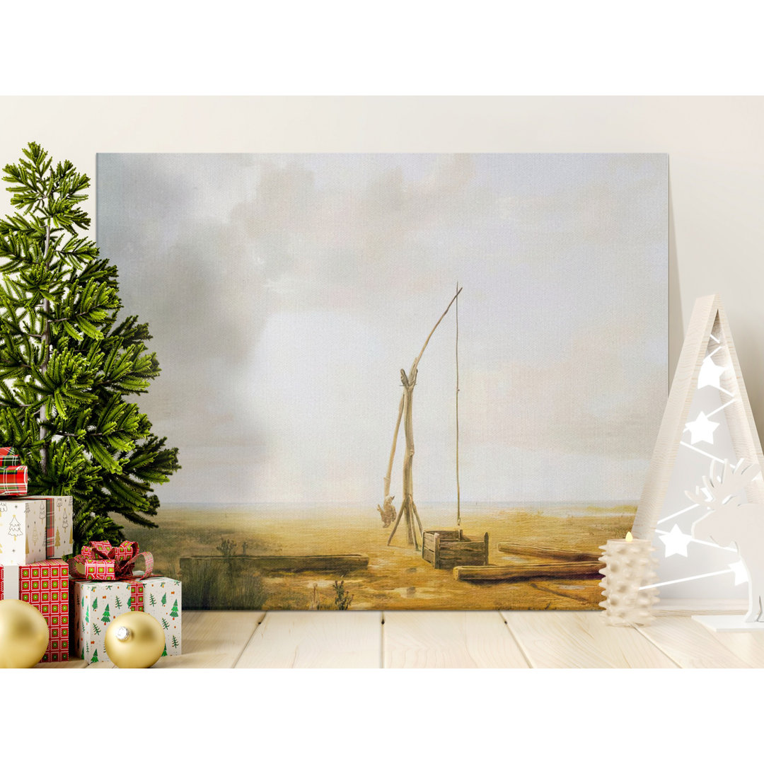 Prairie Landscape Canvas Wall Art, Old Well, Gallery Wrapped Print, Rustic Decor, Ready to Hang, Archival Quality, Statement Piece