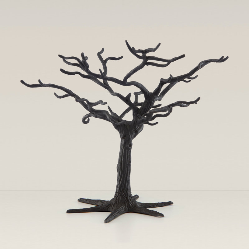 ORNAMENT TREES Matte Black Metal Ornament Tree