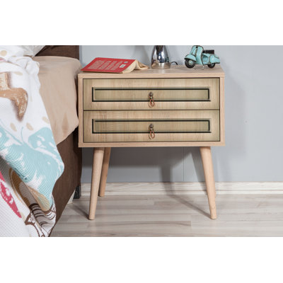 Lucille Manufactured Wood Bedside Table