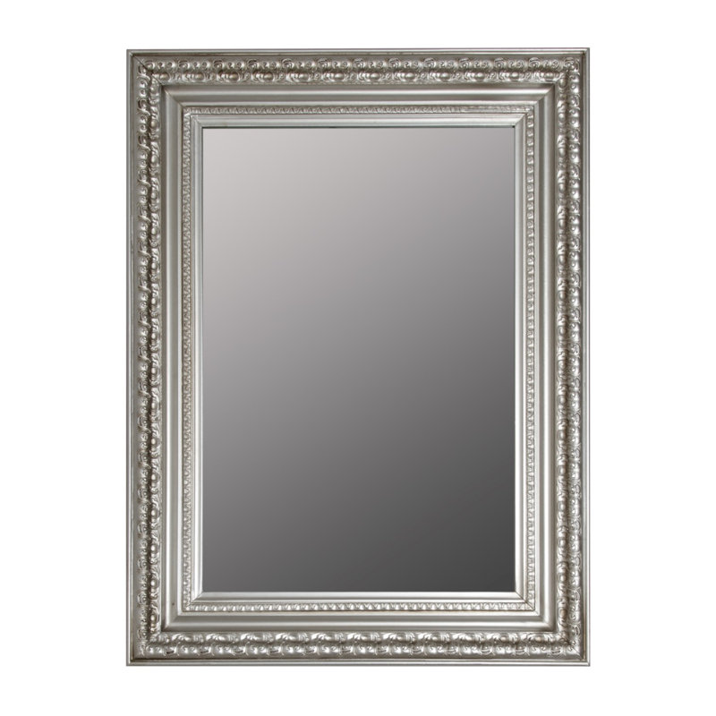 Kepner Wood Flat Wall Mirror, 82cm H x 62cm W