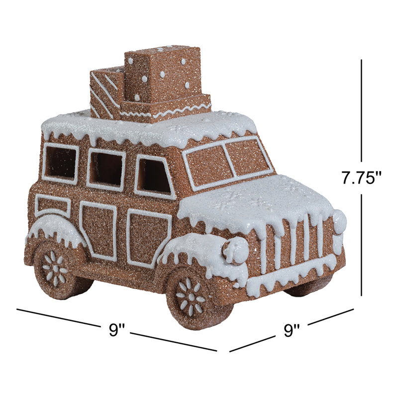 Voiture de pain d'épice à DEL Adelard
