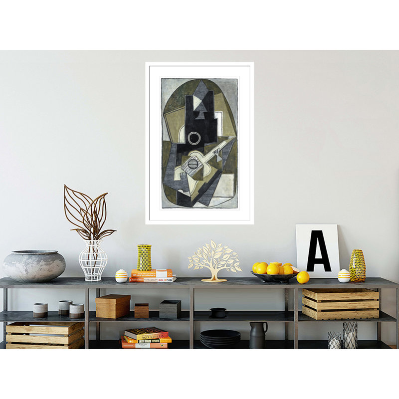 «L'Homme a la Guitare» par Pablo Picasso, impression giclée sur cadre, H 41,5 po x l 27,72 po
