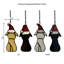 Panneau de vitrail 5,5 "H Pups In Santa Hats