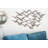 Metal Flying Flock Of Bird Gold Wall Decor