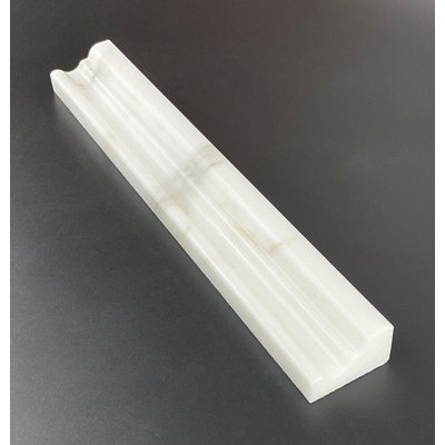 12" L x 1.8" W Marble Chair Rail Tile Trim