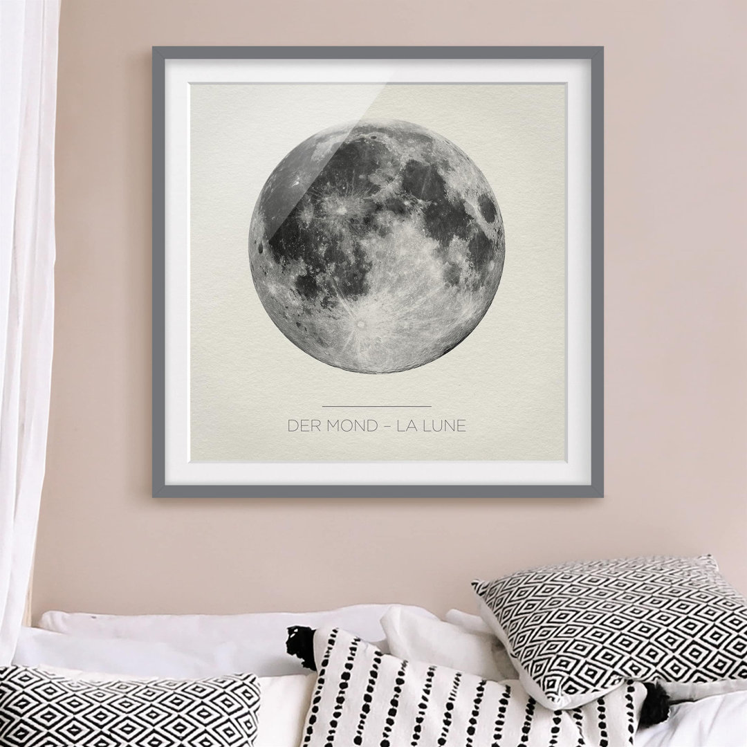 Gerahmtes Papierbild La Luna - Der Mond