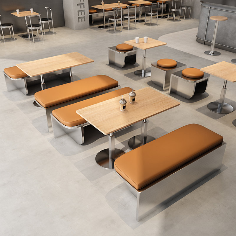 Banc de restaurant moderne de style industriel